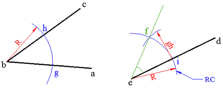رسم زاوية مطابقة لزاوية معلومة